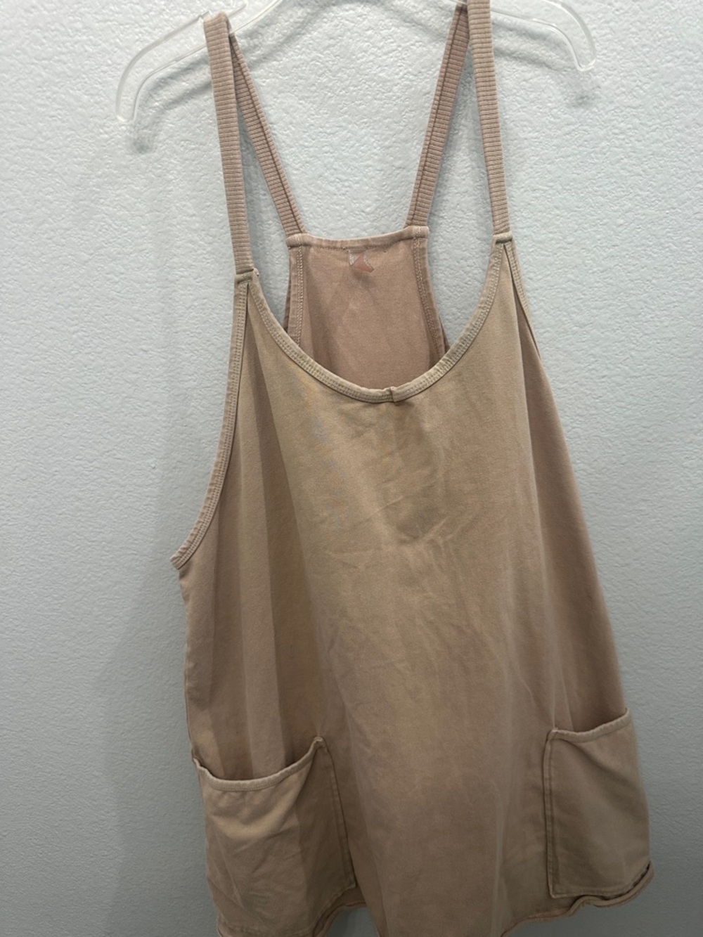 Free people Movement Sleeveless Pocket Tunic Tank in Light Beige